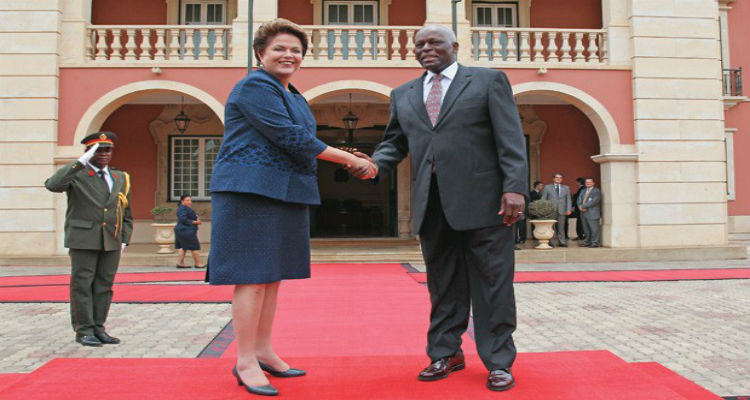 Dilma e José Eduardo dos Santos