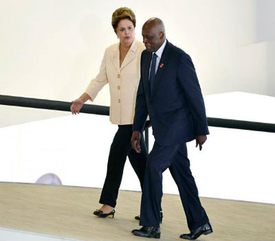 Dilma e Eduardo dos Santos, velhos amigos enquanto o poder o permitiu.