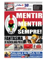 Leia a edição de 25 Jan 2025 do Jornal Folha 8 Angola já nas bancas. Se não tem acesso ao jornal em papel subscreva a edição digital em versão integral em https://pressreader.com/angola/folha-8 ou leia na internet versão online em https://jornalf8.net
#folha8 #noticiasangola #jornalfolha8 #angola