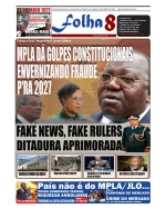 Leia a edição de 19 Abr 2025 do Jornal Folha 8 Angola já nas bancas. Se não tem acesso ao jornal em papel subscreva a edição digital em versão integral em https://pressreader.com/angola/folha-8 ou leia na internet versão online em https://jornalf8.net
#folha8 #noticiasangola #jornalfolha8 #angola
